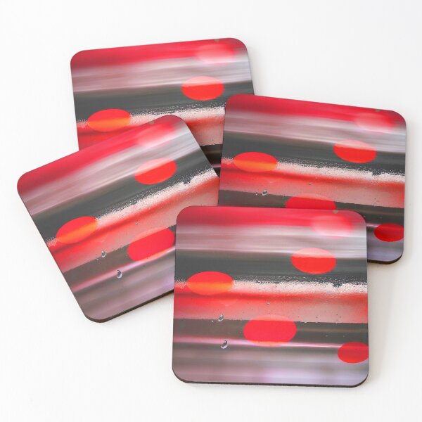 Item preview, Floating Red Bubbles on a Misty Gray Morning designed and sold by deniselynnimage.