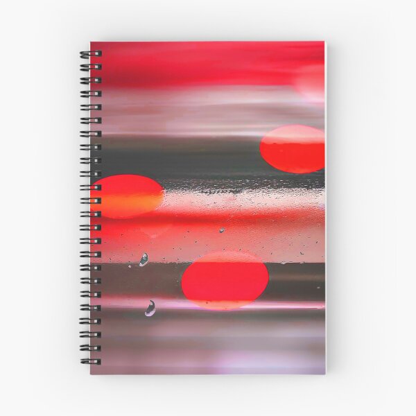 Item preview, Floating Red Bubbles on a Misty Gray Morning designed and sold by deniselynnimage.