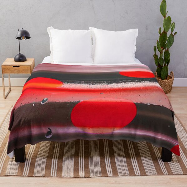Item preview, Floating Red Bubbles on a Misty Gray Morning designed and sold by deniselynnimage.