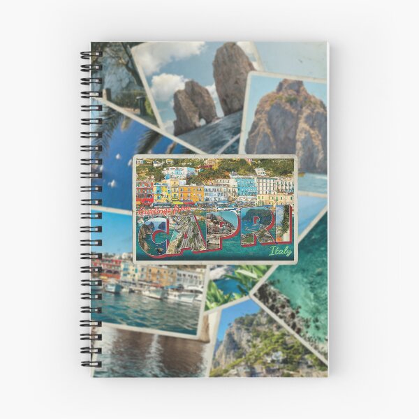 Item preview, Greetings from Capri in Italy Vintage style retro souvenir designed and sold by DeveloperProp0.
