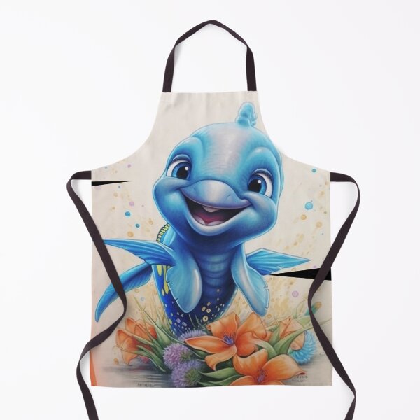 Item preview, baby dolphin with colors designed and sold by DigitalPixelize.
