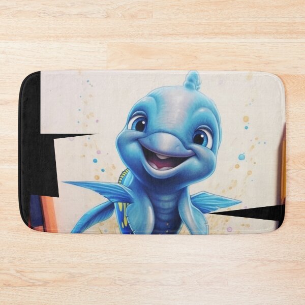 Item preview, baby dolphin with colors designed and sold by DigitalPixelize.