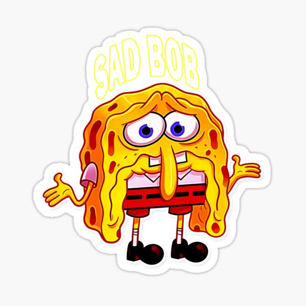 Praying on My Downfall Sad Spongebob Funny Meme Sticker by Katie