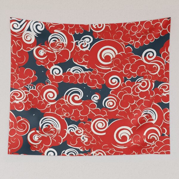Item preview, Crimson Skies: Mesmerizing Red Clouds with Ethereal Swirls designed and sold by SweetWhiskers.