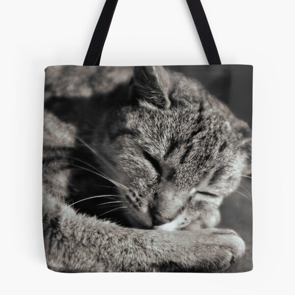 Item preview, sleepy black and white snuggy cat designed and sold by Michael Hofmann.