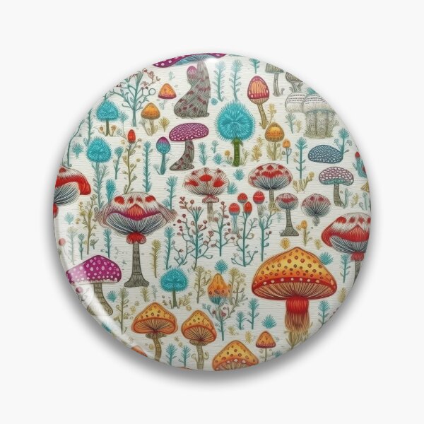 Item preview, Embroidered Mushrooms designed and sold by PietyandDesire.