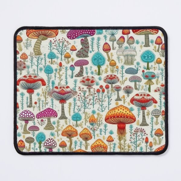 Item preview, Embroidered Mushrooms designed and sold by PietyandDesire.
