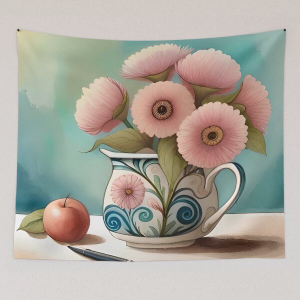 Item preview, Elegant Floral Message Mug designed and sold by printyai.