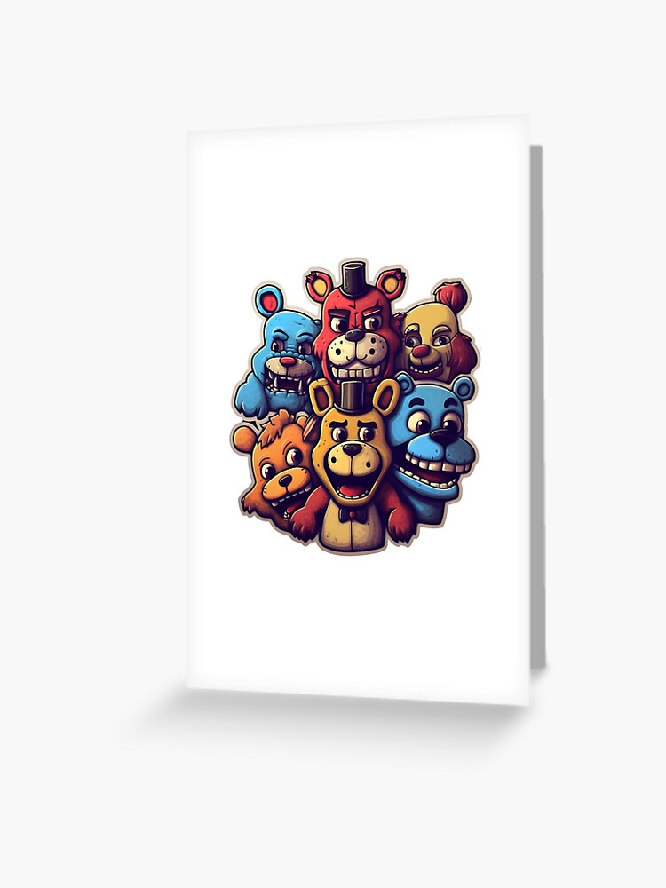 Handmade Personalised Happy Birthday Card FNAF Five Nights At Freddies ANY  TEXT