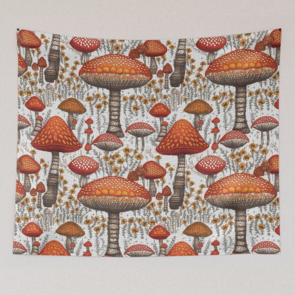 Item preview, Embroidered Mushrooms designed and sold by PietyandDesire.