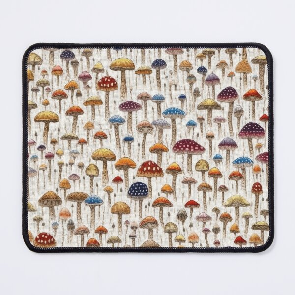 Item preview, Embroidered Mushrooms designed and sold by PietyandDesire.