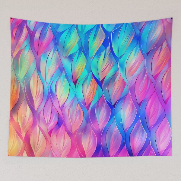 Item preview, Iridescent Leaf Mirage: Mesmerizing Colorful Foliage Design designed and sold by SweetWhiskers.