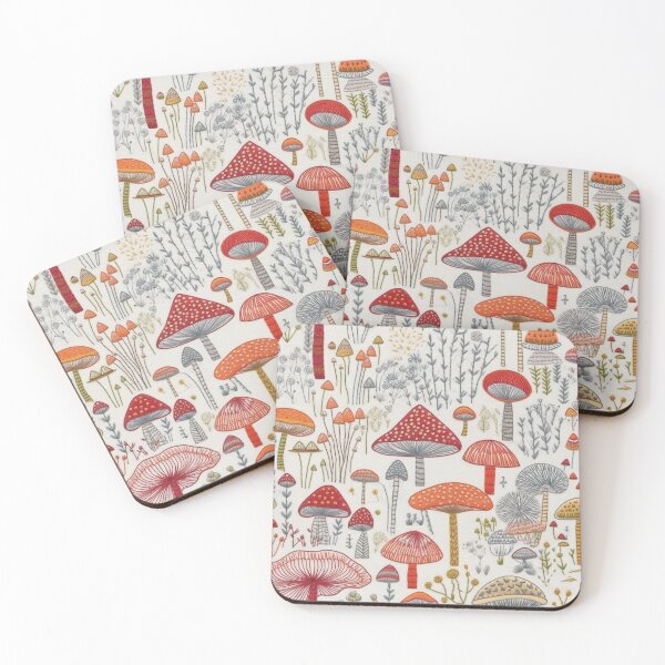 Item preview, Embroidered Mushrooms designed and sold by PietyandDesire.