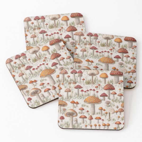 Item preview, Embroidered Mushrooms designed and sold by PietyandDesire.
