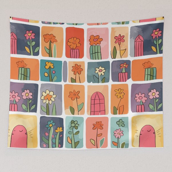 Item preview, Wall of flowers designed and sold by CATxPAPA.