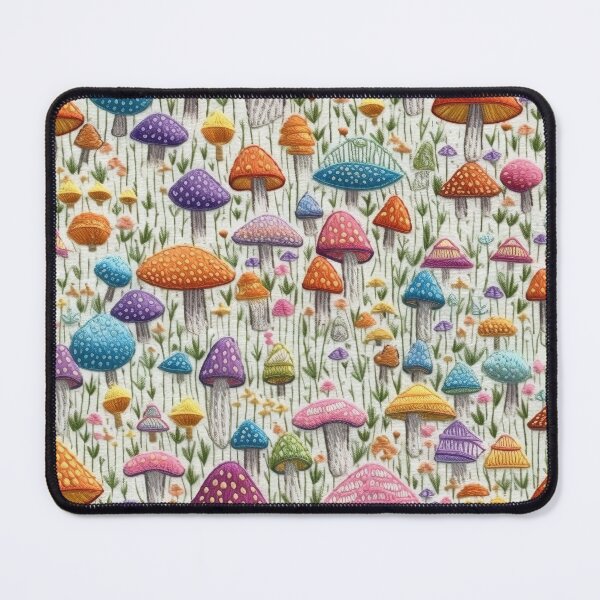 Item preview, Embroidered Mushrooms designed and sold by PietyandDesire.