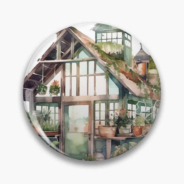 Item preview, Cute Greenhouse With Plants designed and sold by CraftingImpulse.