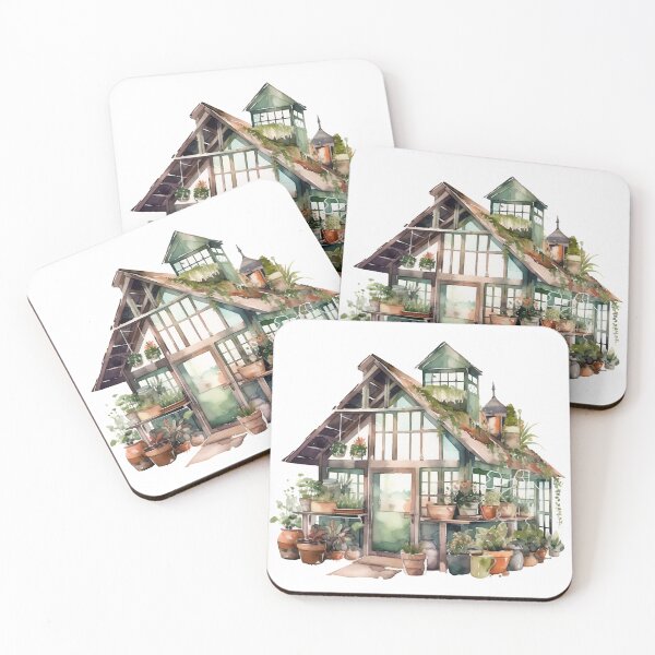Item preview, Cute Greenhouse With Plants designed and sold by CraftingImpulse.