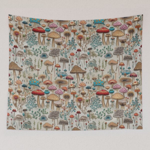 Item preview, Embroidered Mushrooms designed and sold by PietyandDesire.