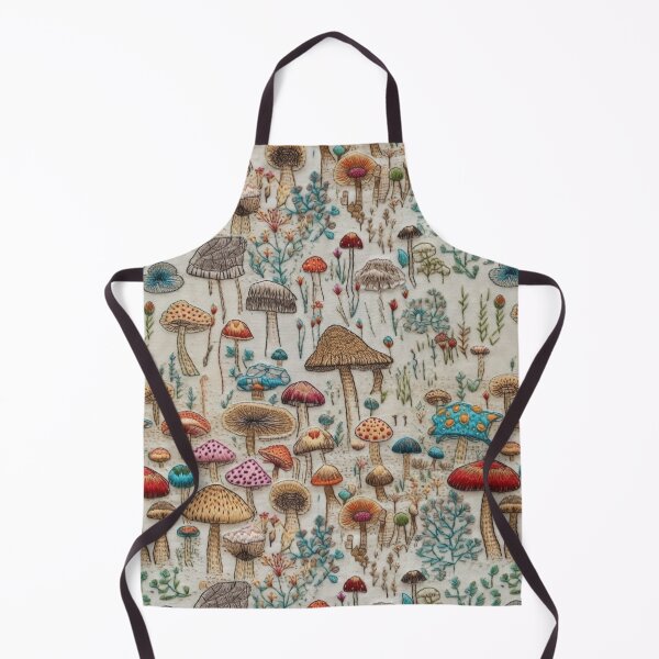 Item preview, Embroidered Mushrooms designed and sold by PietyandDesire.