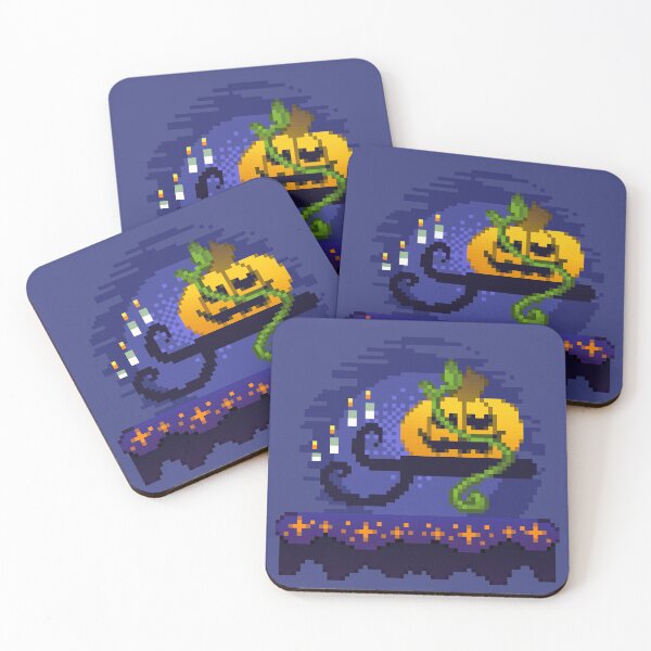 Item preview, Pixel Art - Candle Pumpkin designed and sold by Kaiko-Roku.