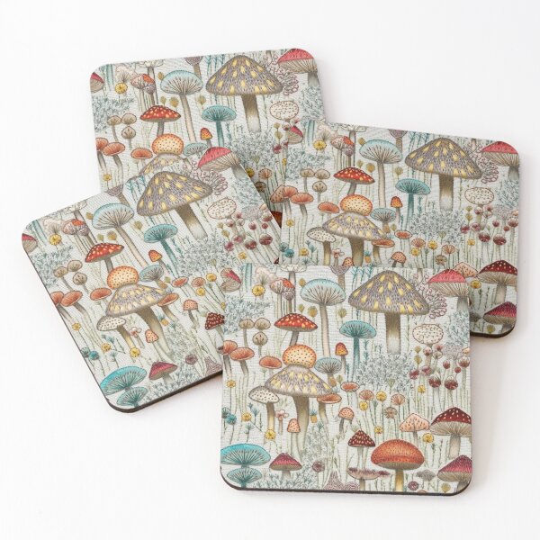 Item preview, Embroidered Mushrooms designed and sold by PietyandDesire.