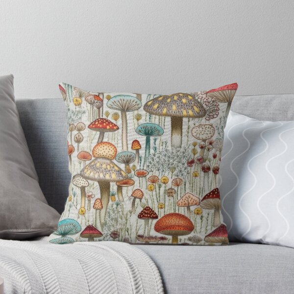 Item preview, Embroidered Mushrooms designed and sold by PietyandDesire.