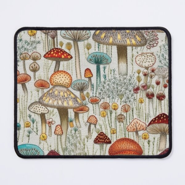 Item preview, Embroidered Mushrooms designed and sold by PietyandDesire.