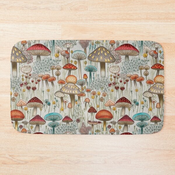 Item preview, Embroidered Mushrooms designed and sold by PietyandDesire.