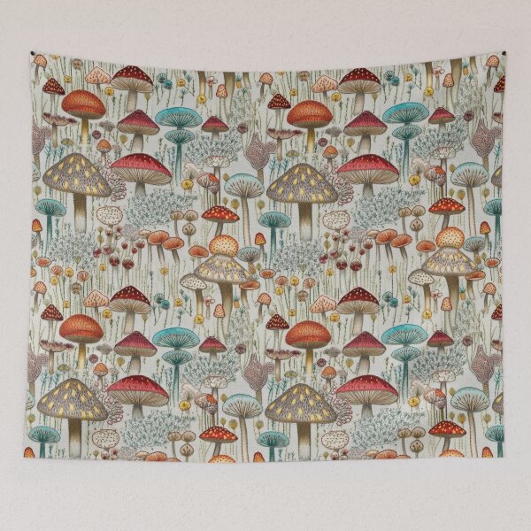 Item preview, Embroidered Mushrooms designed and sold by PietyandDesire.