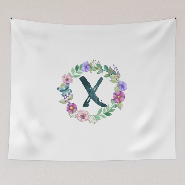 Item preview, Monogram X Floral Spring Bouquet designed and sold by simplymonogram.