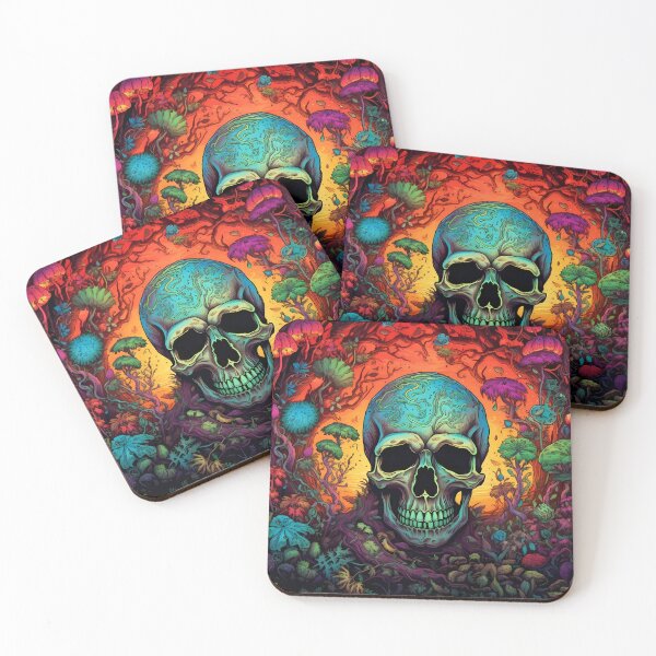 Item preview, Skull : Psychedelic designed and sold by MTJ-Mushrooms.