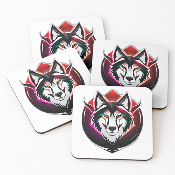 Item preview, Red Neon Wolf designed and sold by printyai.