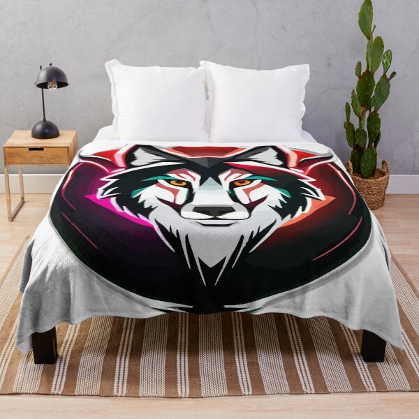 Item preview, Red Neon Wolf designed and sold by printyai.