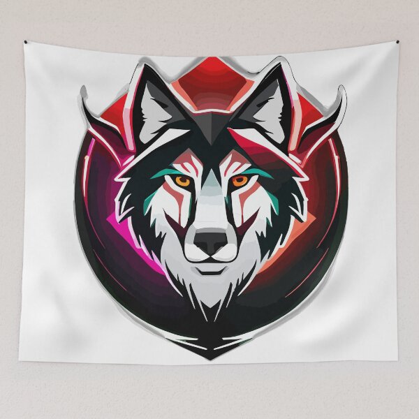 Item preview, Red Neon Wolf designed and sold by printyai.