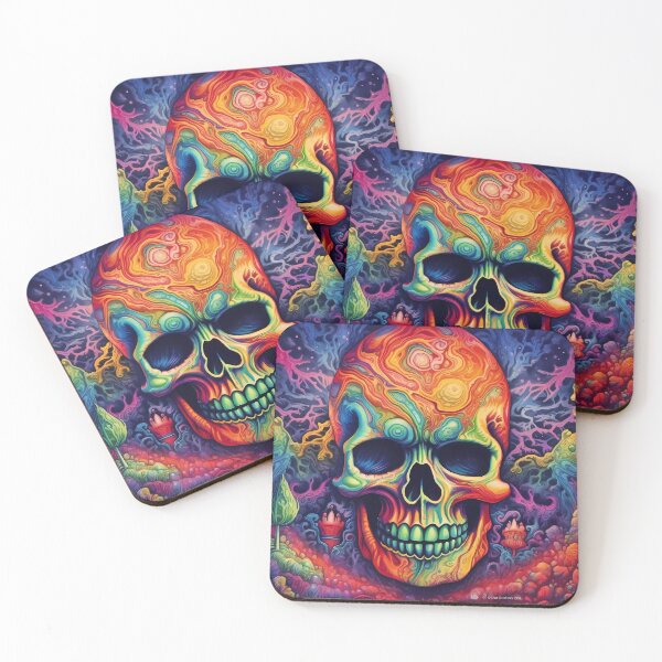 Item preview, Skull : Psychedelic designed and sold by MTJ-Mushrooms.