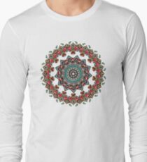 Mandala Weihnachtspug Langarmshirt