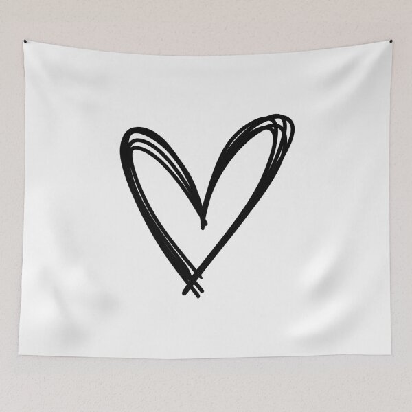 Item preview, Sketchy Heart designed and sold by CuteTattoo.