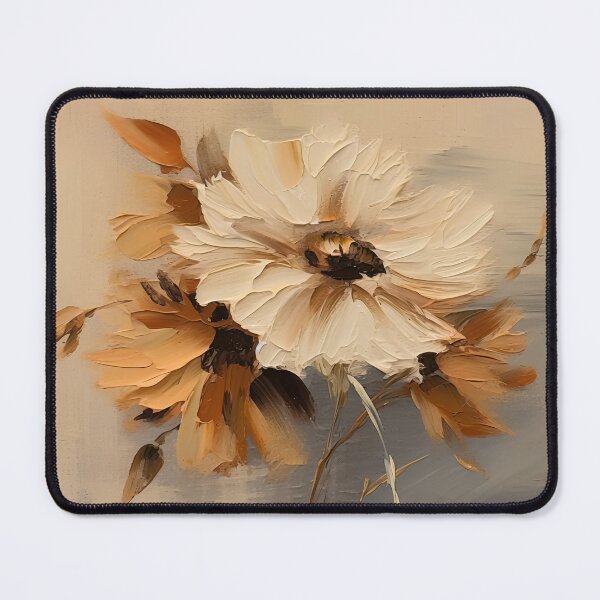 Item preview, Beige Floral Oil Painting designed and sold by CraftingImpulse.