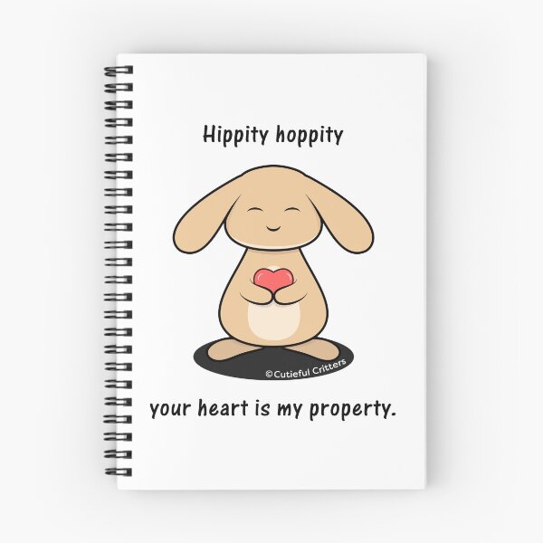 Item preview, Hippity hoppity, your heart is my property. designed and sold by Cutieful Critters.