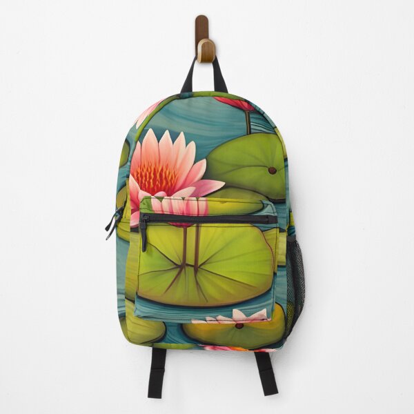 Item preview, Water Lilies Waterlily Flower Pond Painting designed and sold by druidwolfart.