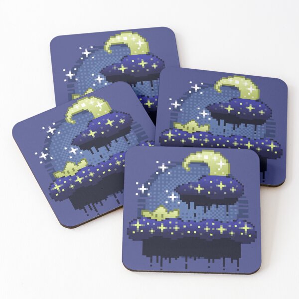 Item preview, Pixel Art - Star and Moon designed and sold by Kaiko-Roku.