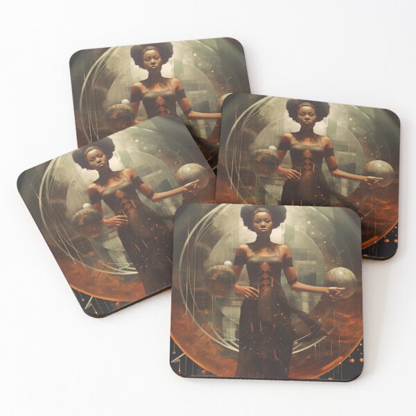 Item preview, Afrofuturism Art designed and sold by MidJourneymen.