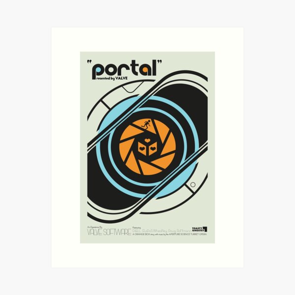 Item preview, PORTAL Retro-Movie styled Poster designed and sold by ToastyGhostey.