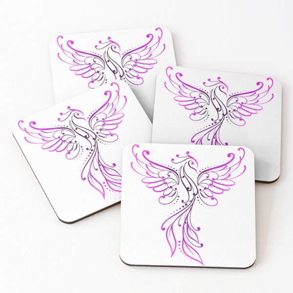 Item preview, Purple Phoenix Swirls designed and sold by CuteTattoo.