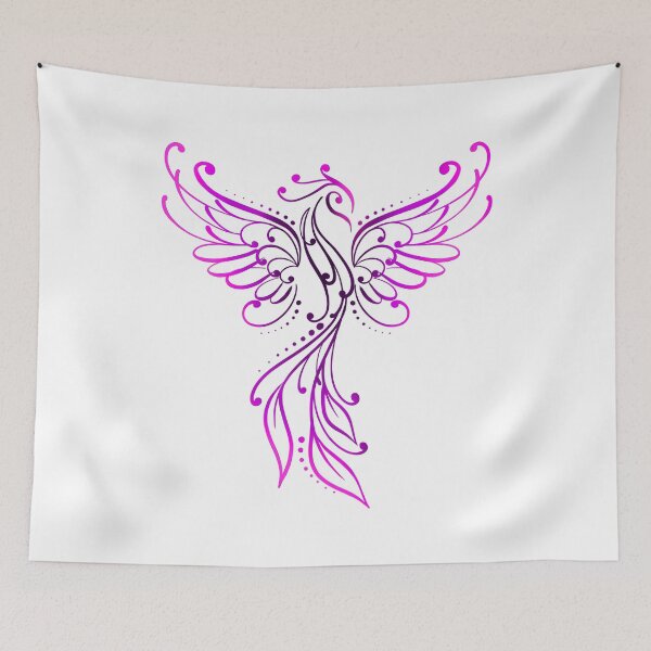 Item preview, Purple Phoenix Swirls designed and sold by CuteTattoo.