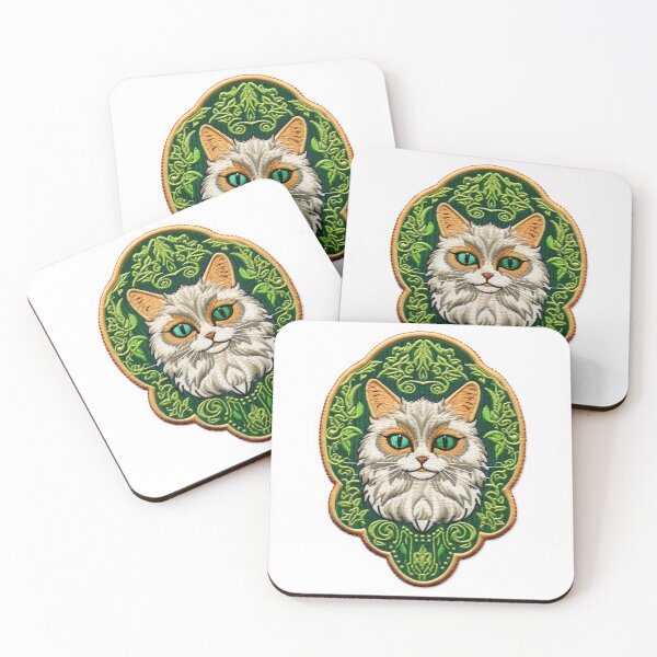 Item preview, Embroidered heraldic cat designed and sold by ivanmejia.