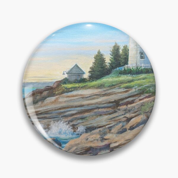 Item preview, Pemaquod Lighthouse in Maine designed and sold by artbyzona.