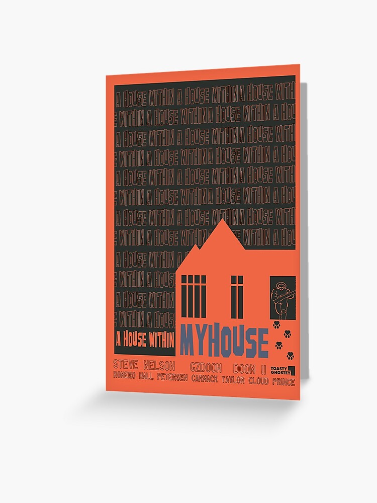 MYHOUSE.WAD Retro-Movie styled Print” Greeting Card for Sale by 
