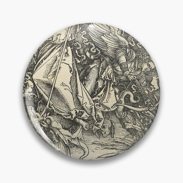 Item preview, albrecht durer saint michael fighting the dragon designed and sold by HyperBlur.